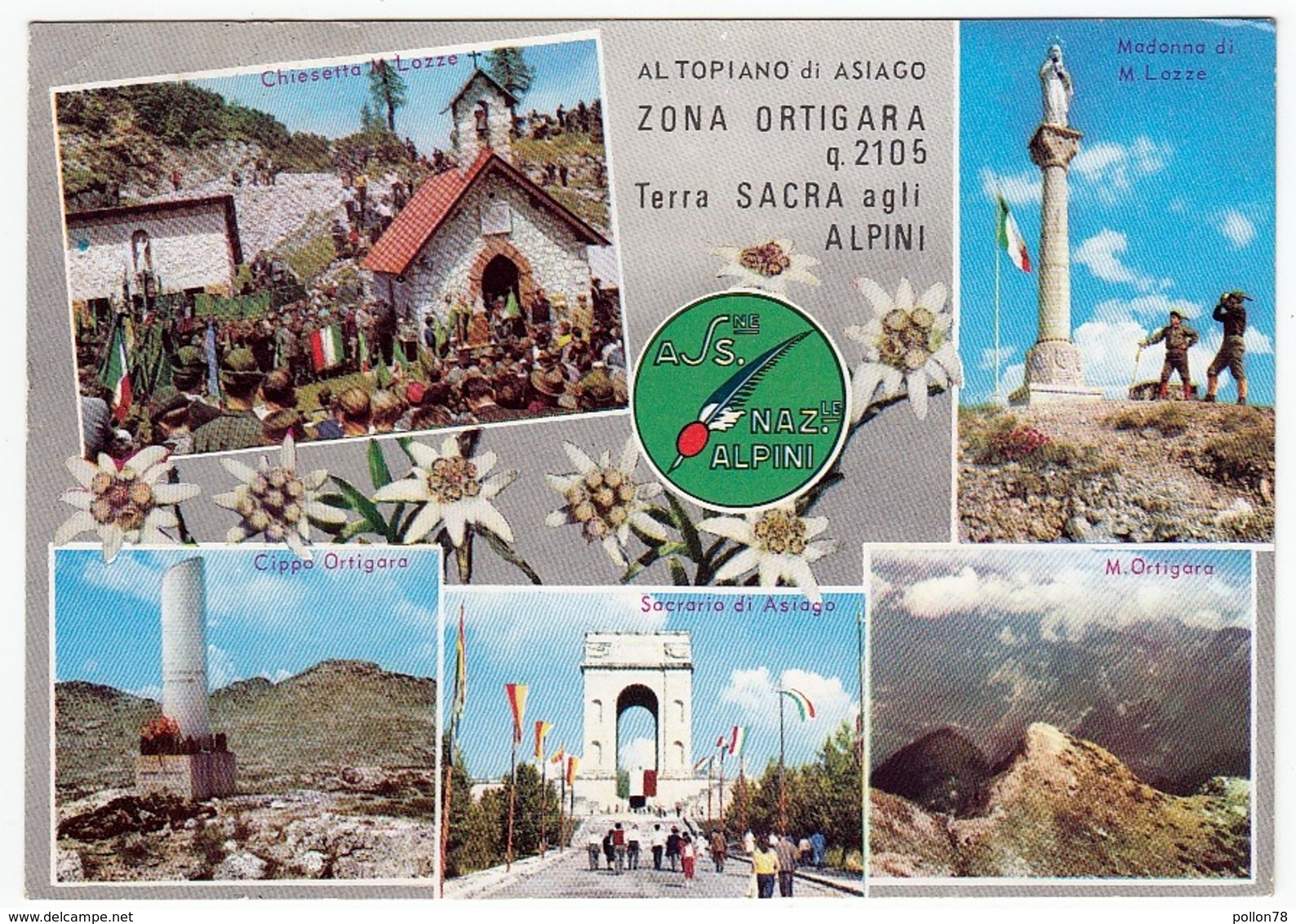 MILITARI - ALTOPIANO DI ASIAGO - ZONA ORTIGARA - TERRA SACRA AGLI ALPINI - 1967 - Monumenti Ai Caduti