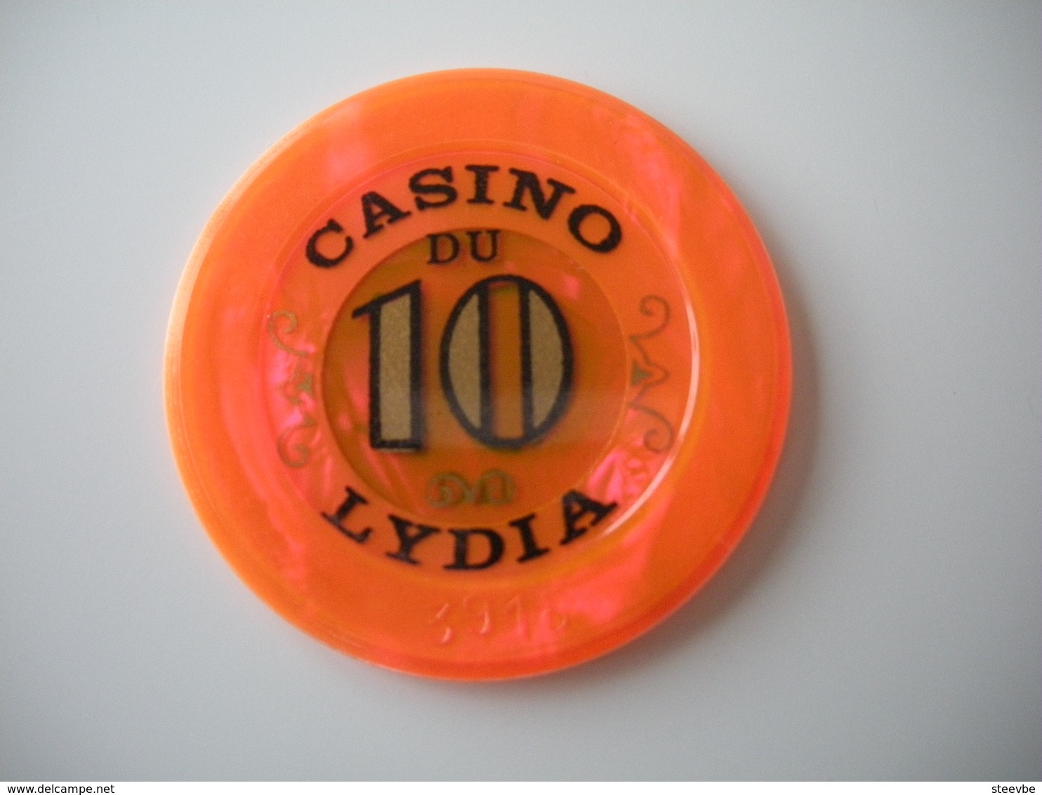 Casino Chip Fiche 10 FF  Casino Lydia France - Casino