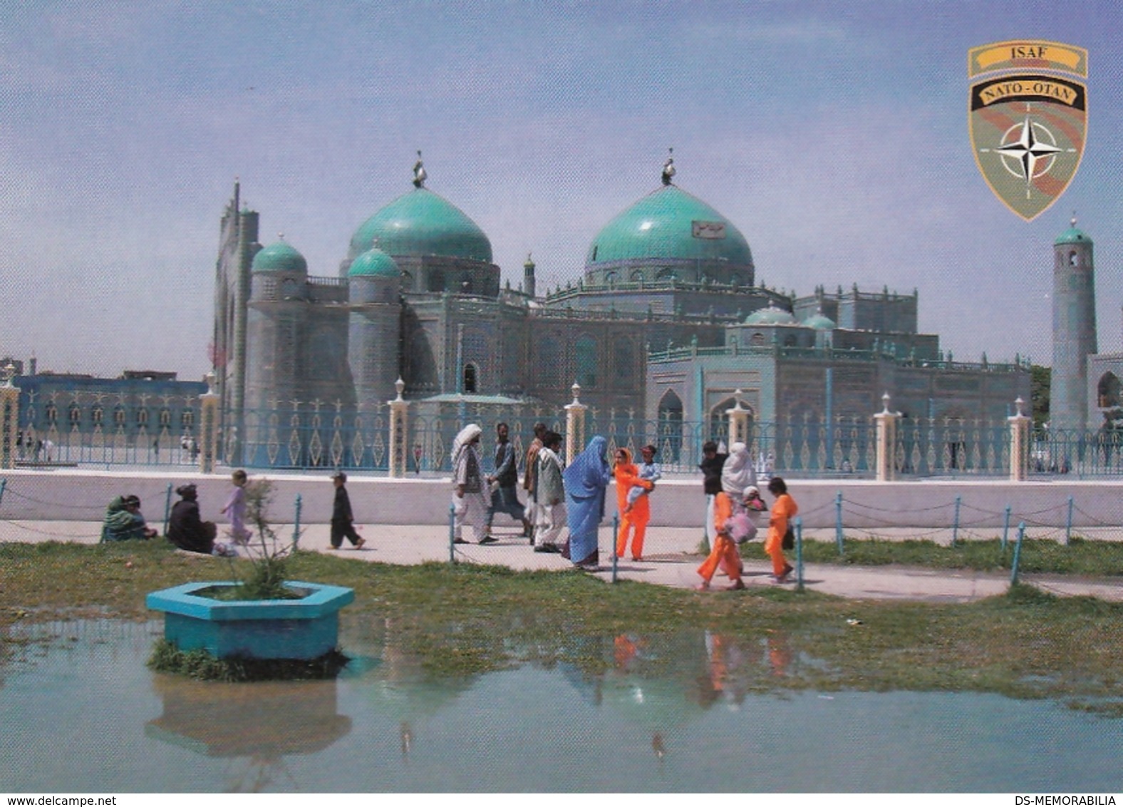 Afghanistan ISAF Forces Feldpost Postcard Blue Mosque Mazari Sharif - Afganistán