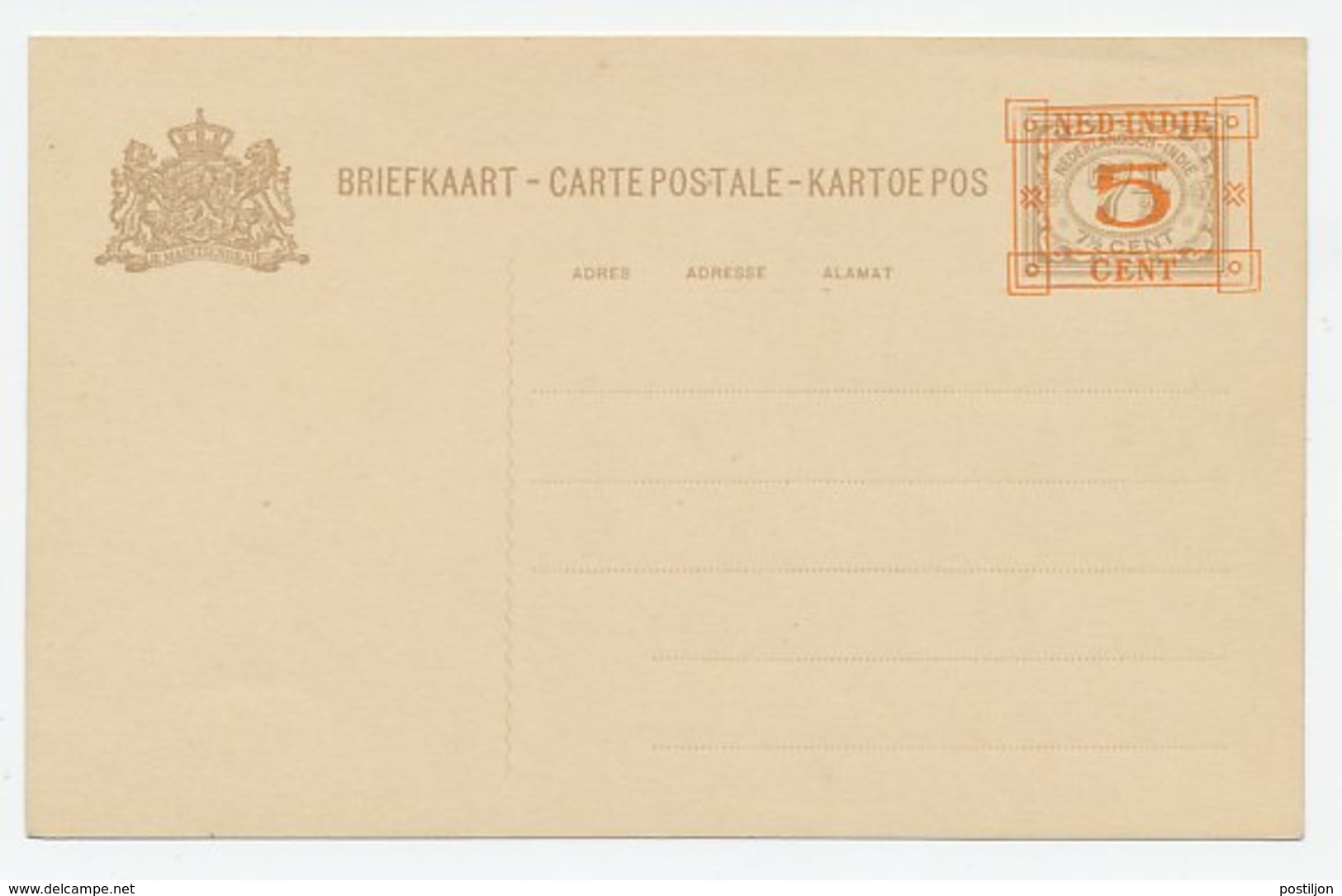 Briefkaart G. 44 - Nederlands-Indië