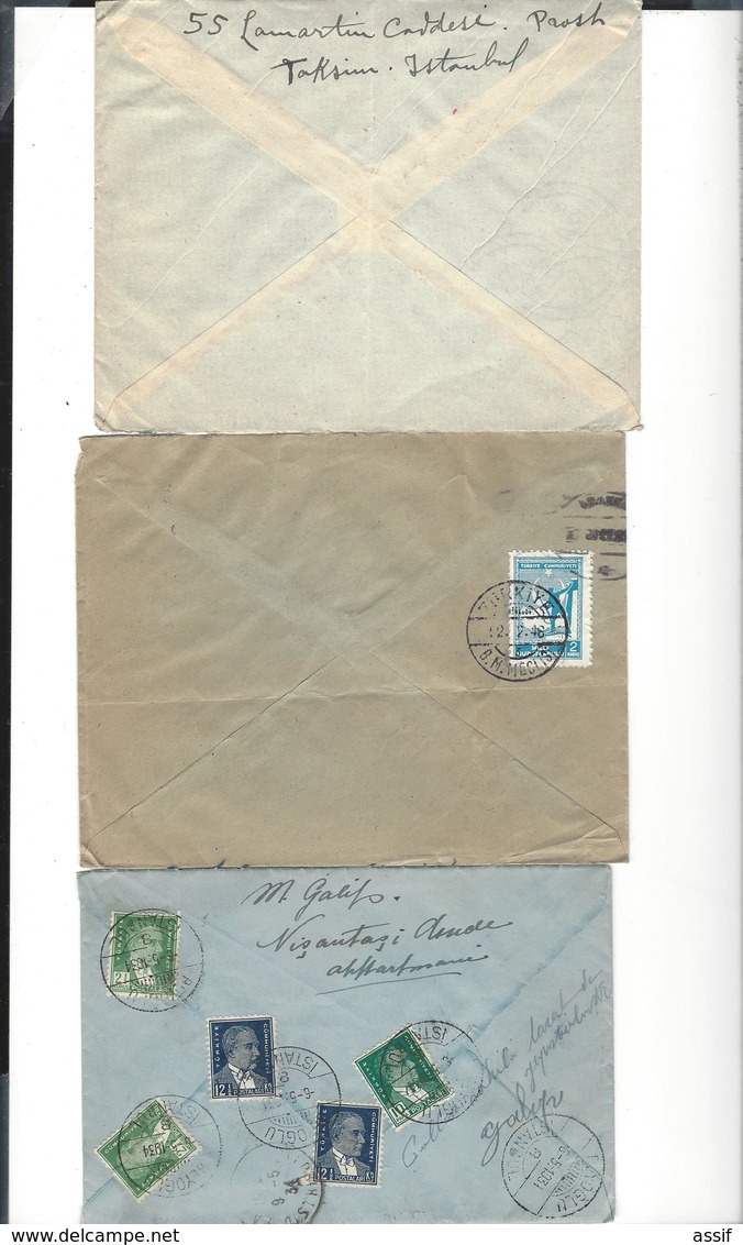 TURQUIE  17 enveloppes  années 1930 - 1940