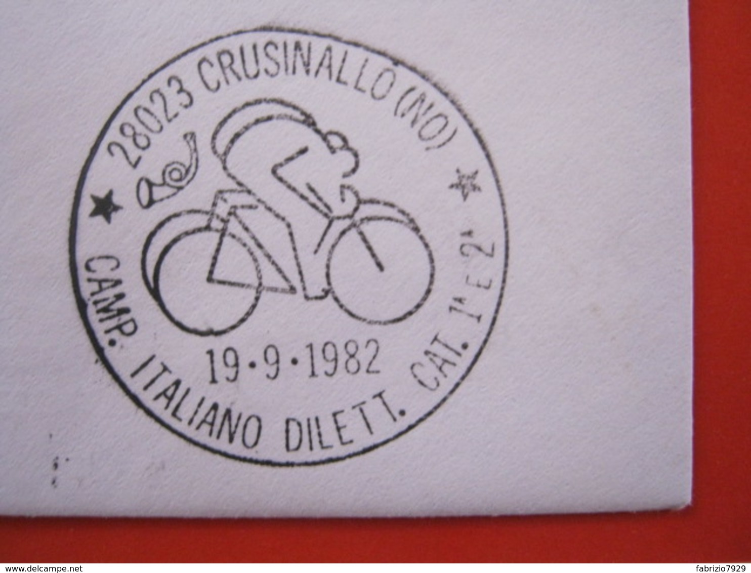 A.06 ITALIA ANNULLO - 1982 CRUSINALLO VERBANIA NOVARA CICLISMO CAMPIONATO ITALIANO DILETTANTI GIRO TRE LAGHI LAKE - Cycling