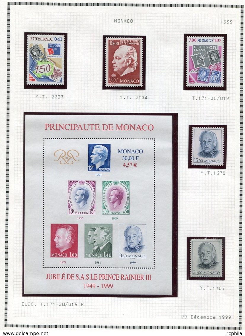 RC 11367 MONACO COLLECTION POSTE BLOCS TAXES NEUF TB - Collections, Lots & Séries