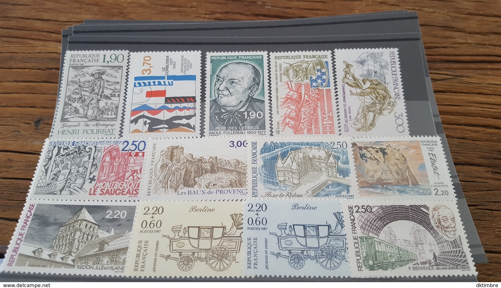 LOT 437214 TIMBRE DE FRANCE NEUF** LUXE FACIALE 5 EUROS - Sammlungen