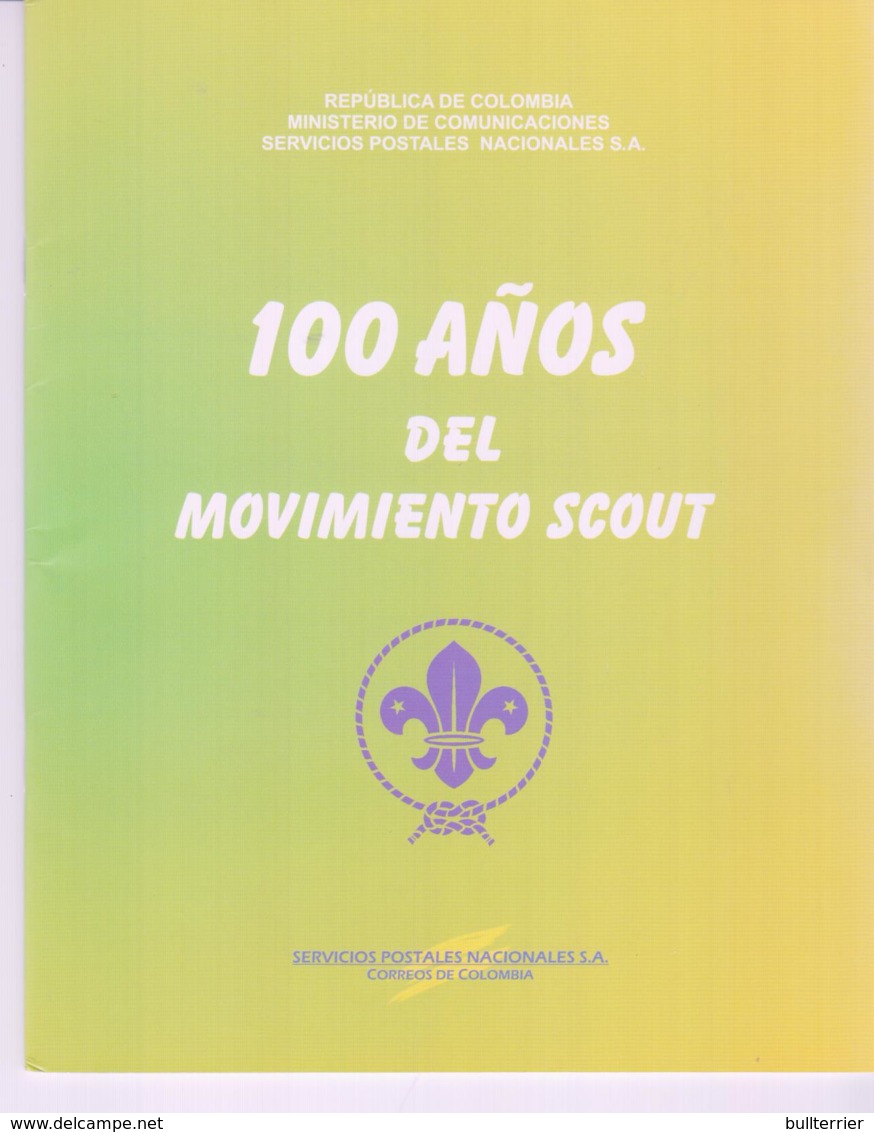 SCOUTS -  COLOMBIA - 2007 - SCOUTS FOLDER WITH SET OF  8 POSTCARDS  UNUSED - Covers & Documents