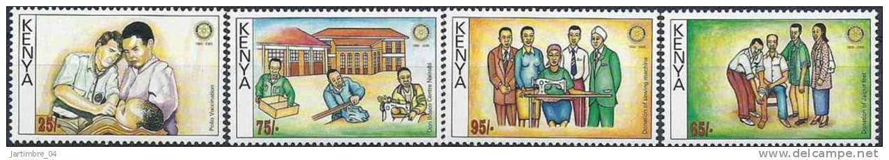2005 KENYA 760-63** Rotary, Santé - Kenya (1963-...)