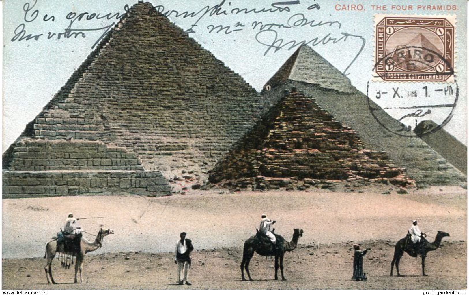 41679 Egypt,  Maximum 1910 The Pyramids , Archeology,  (see 2 Scan) - Archeologia