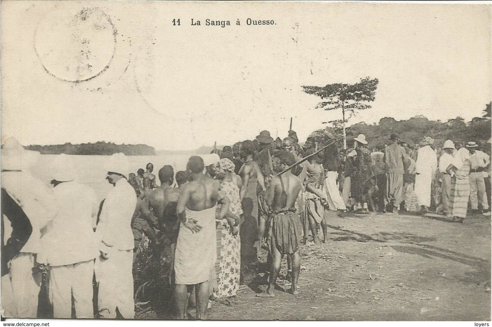 La Sanga à Ouesso.  (scan Verso). - Autres & Non Classés