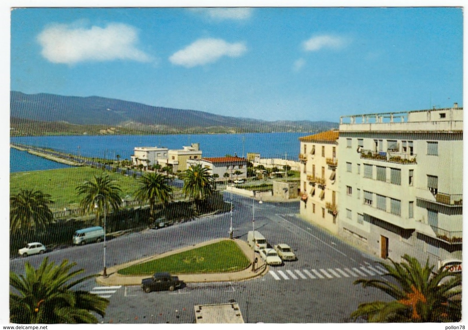 ORBETELLO - PIAZZA DEL POPOLO E DIGA - GROSSETO - 1966 - Grosseto