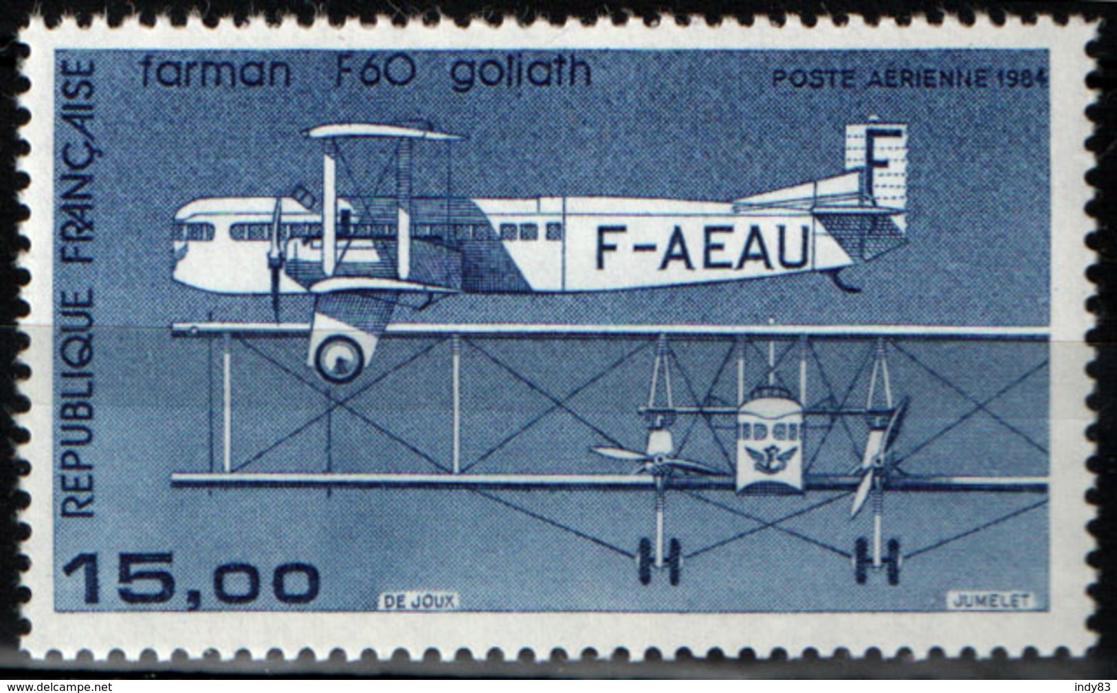 France PA57 Neuf ** Avion Bimoteur Farman F60 Goliath (1984) - 1960-.... Neufs