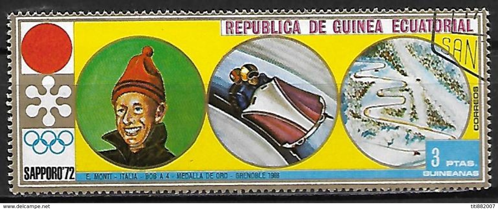 GUINEE  EQUATORIALE      -     BOBSLEIGH    -    Oblitéré - Winter (Other)
