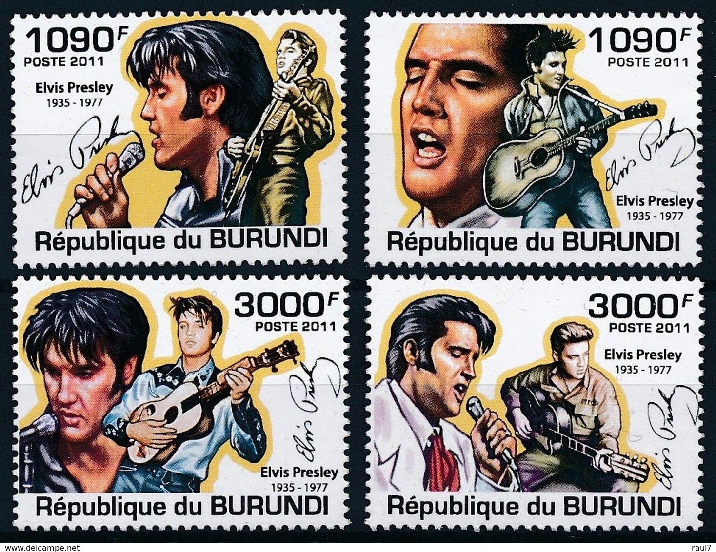 BURUNDI 2011 - Elvis Presley - 4 Val Neufs // Mnh // CV 18.00 Euros - Elvis Presley