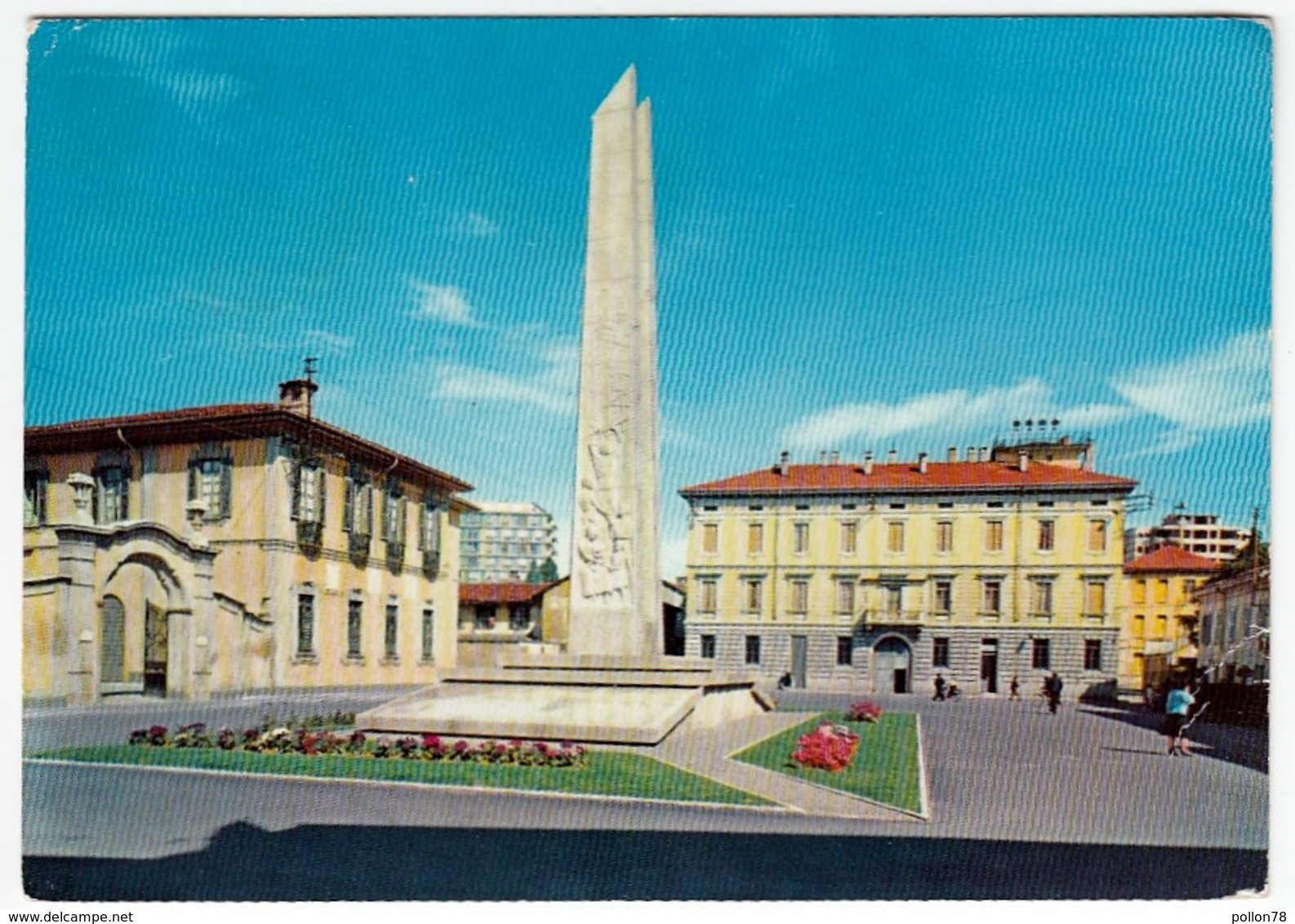 BUSTO ARSIZIO - PIAZZA DELLA GIUSTIZIA E MONUMENTO AI CADUTI - 1963 - Busto Arsizio