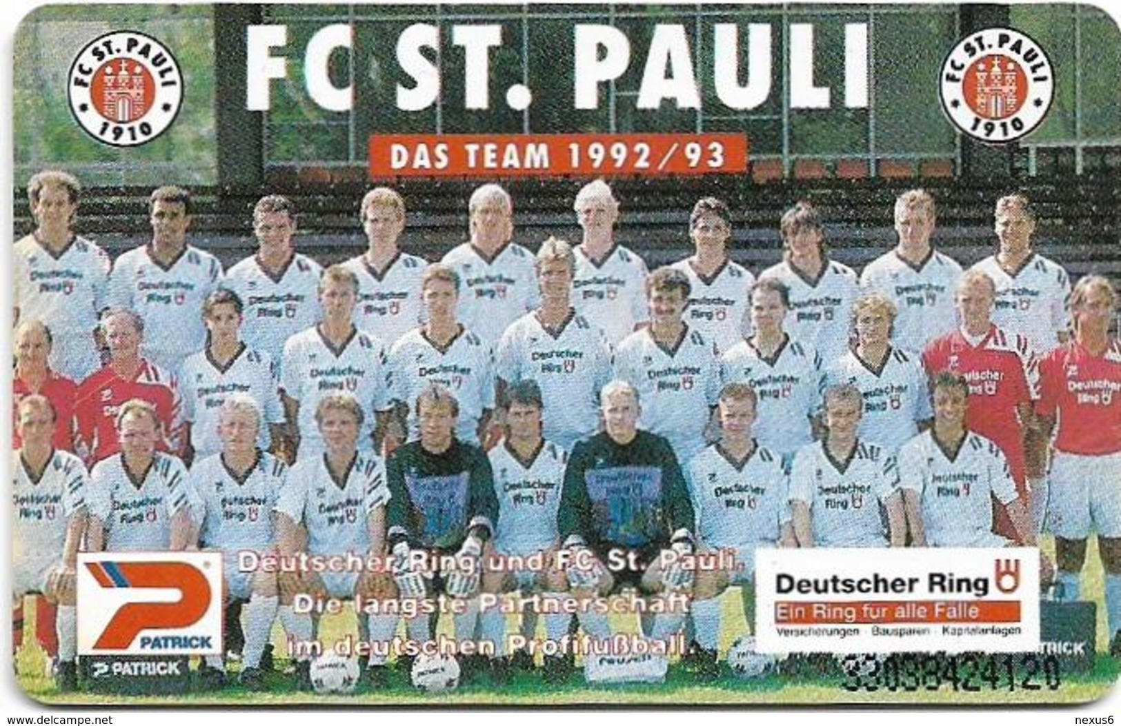 Germany - Football Team FC St. Pauli - O 0645 - 03.93, 6DM, 7.000ex, Used - O-Series : Séries Client