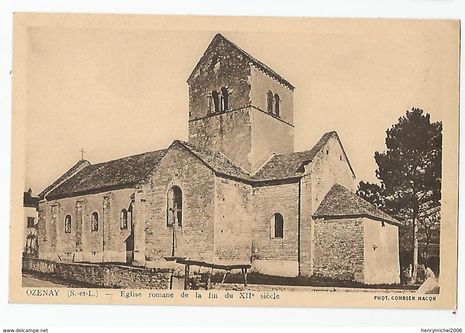 71 Saone Et Loire - Ozenay église Romane - Autres & Non Classés
