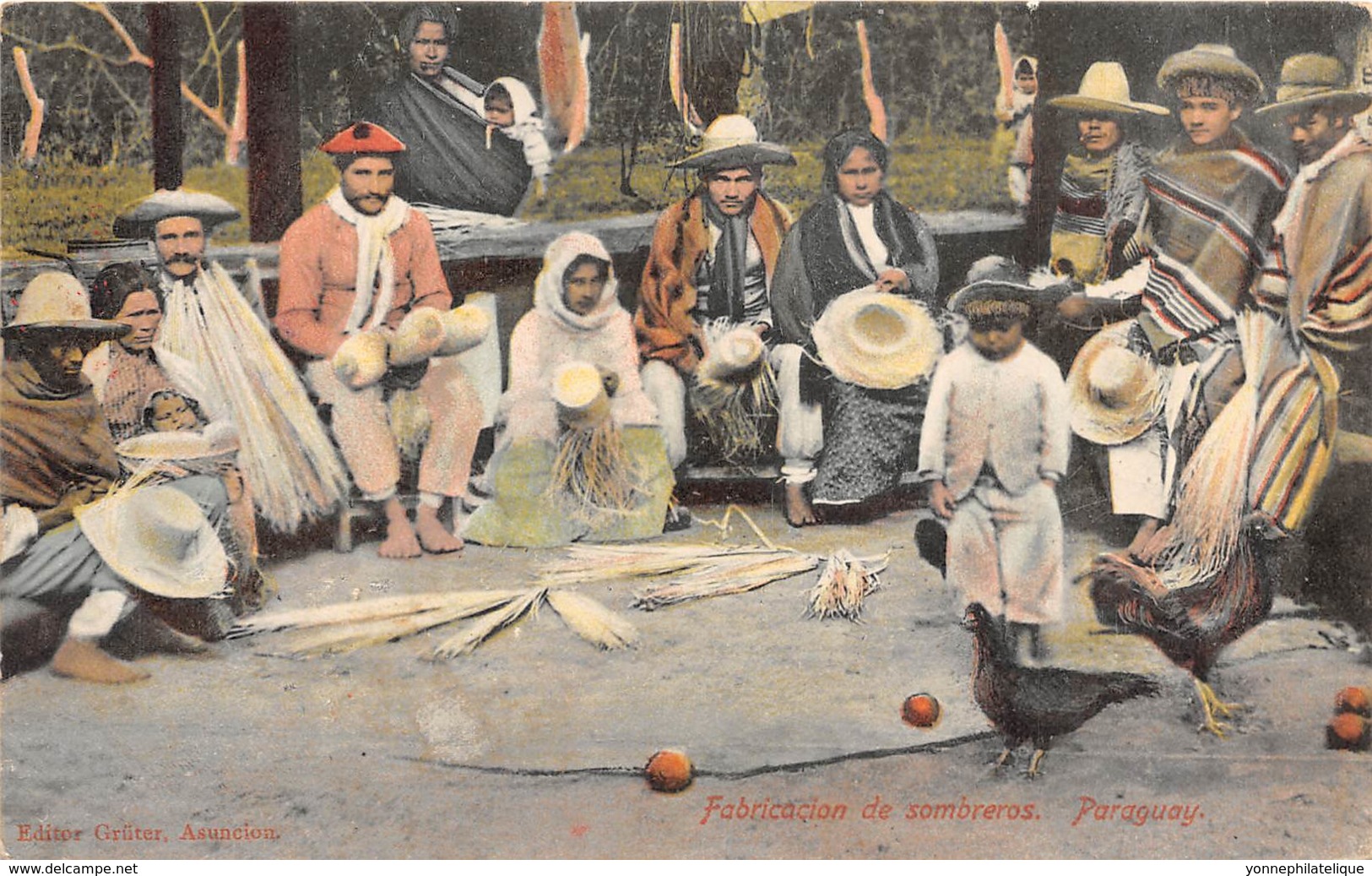 Paraguay - Ethnic / 41 - Fabricacion De Sombreros - Paraguay
