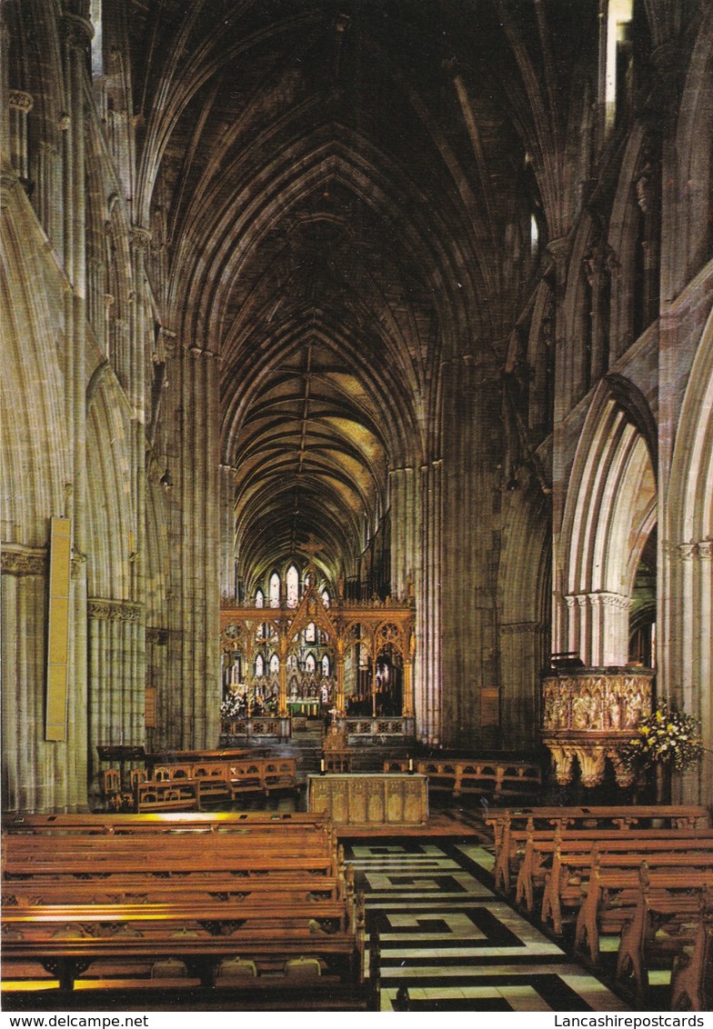 Postcard Worcester Cathedral The Nave Looking East My Ref  B23367 - Other & Unclassified