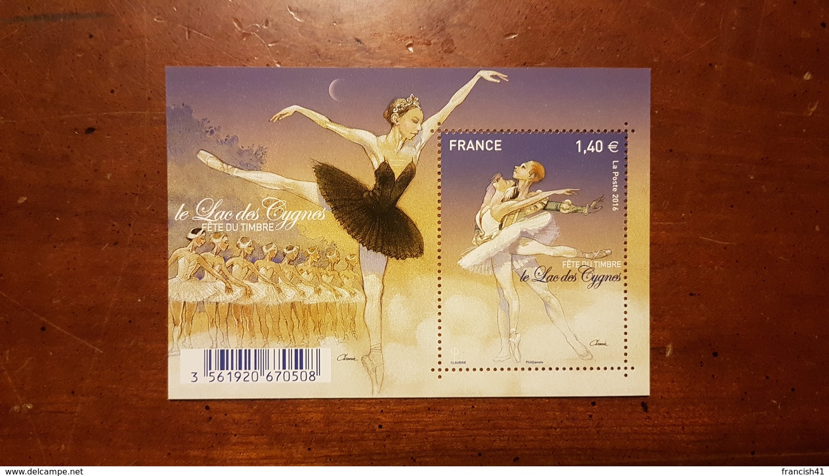 BLOC FEUILLET F 5084 "FETE DU TIMBRE LE LAC DES CYGNES" FRANCE 2016 - Andere & Zonder Classificatie