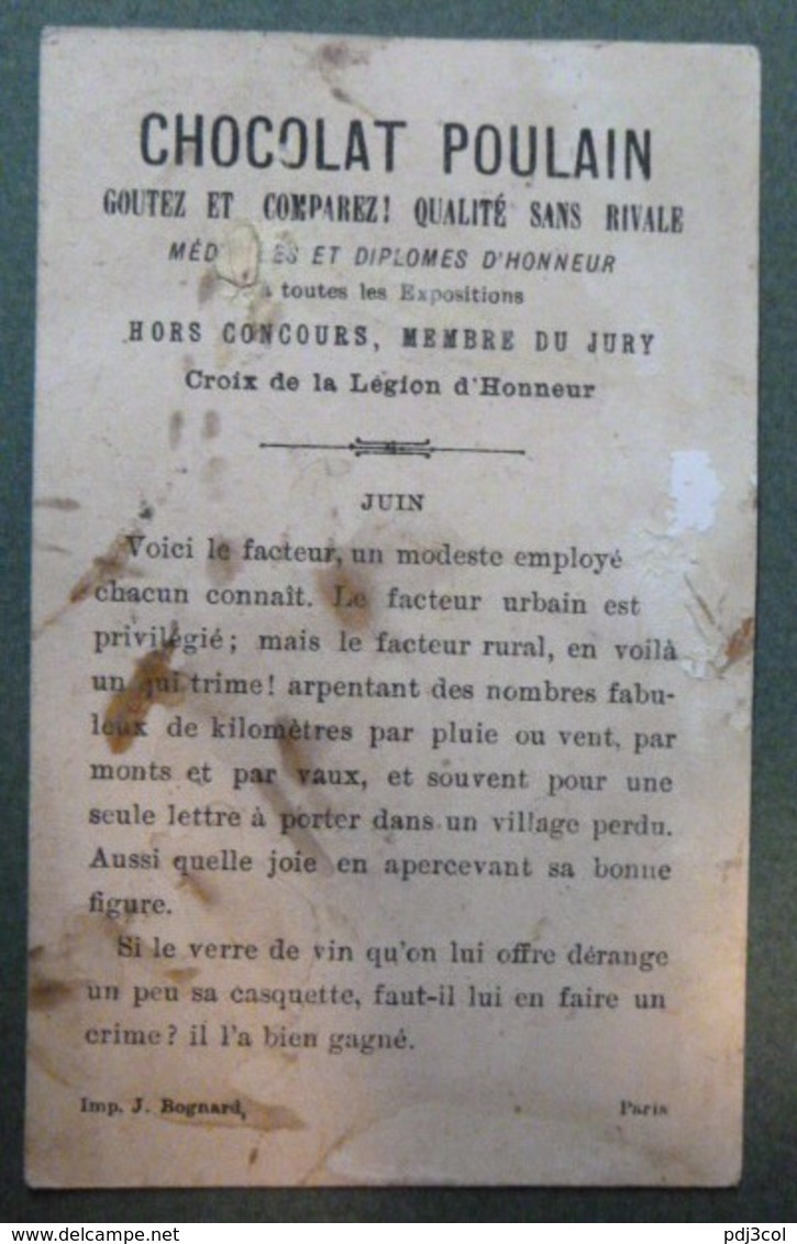 Chromo, Série Mois De L'année - JUIN - MERCURE - Facteur - Poulain