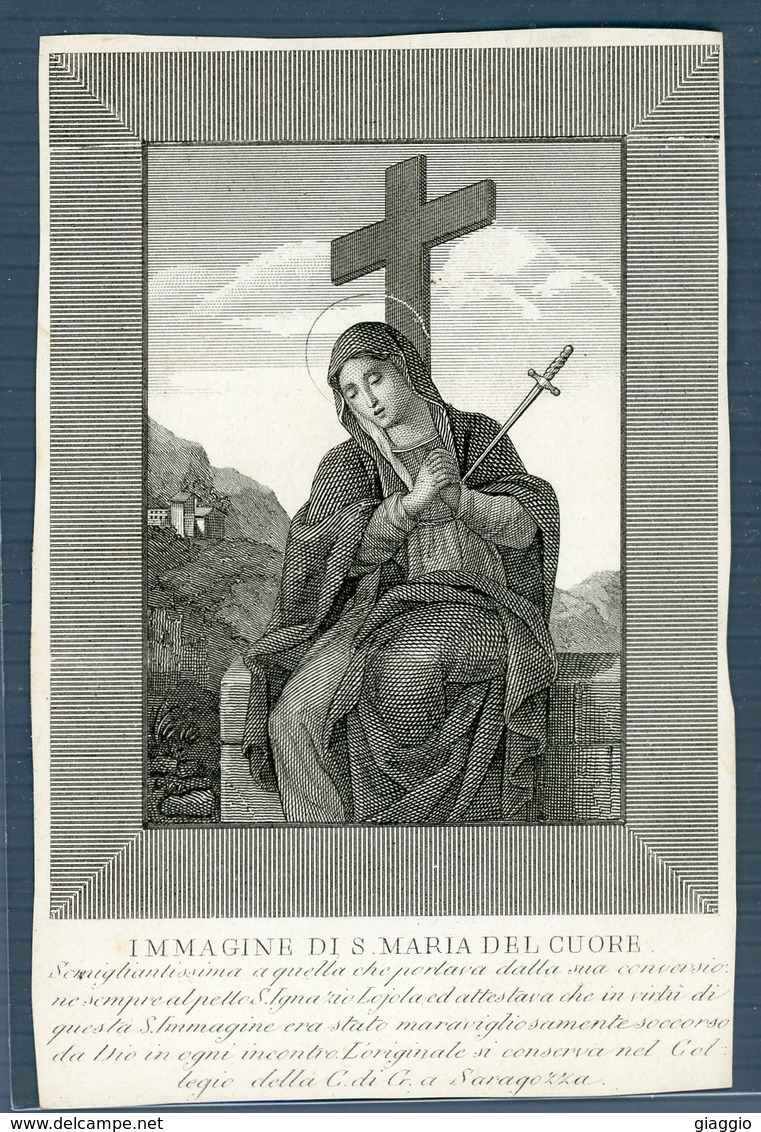 °°° Santino N. 160 Immagine Di S. Maria Del Cuore °°° - Religion & Esotericism