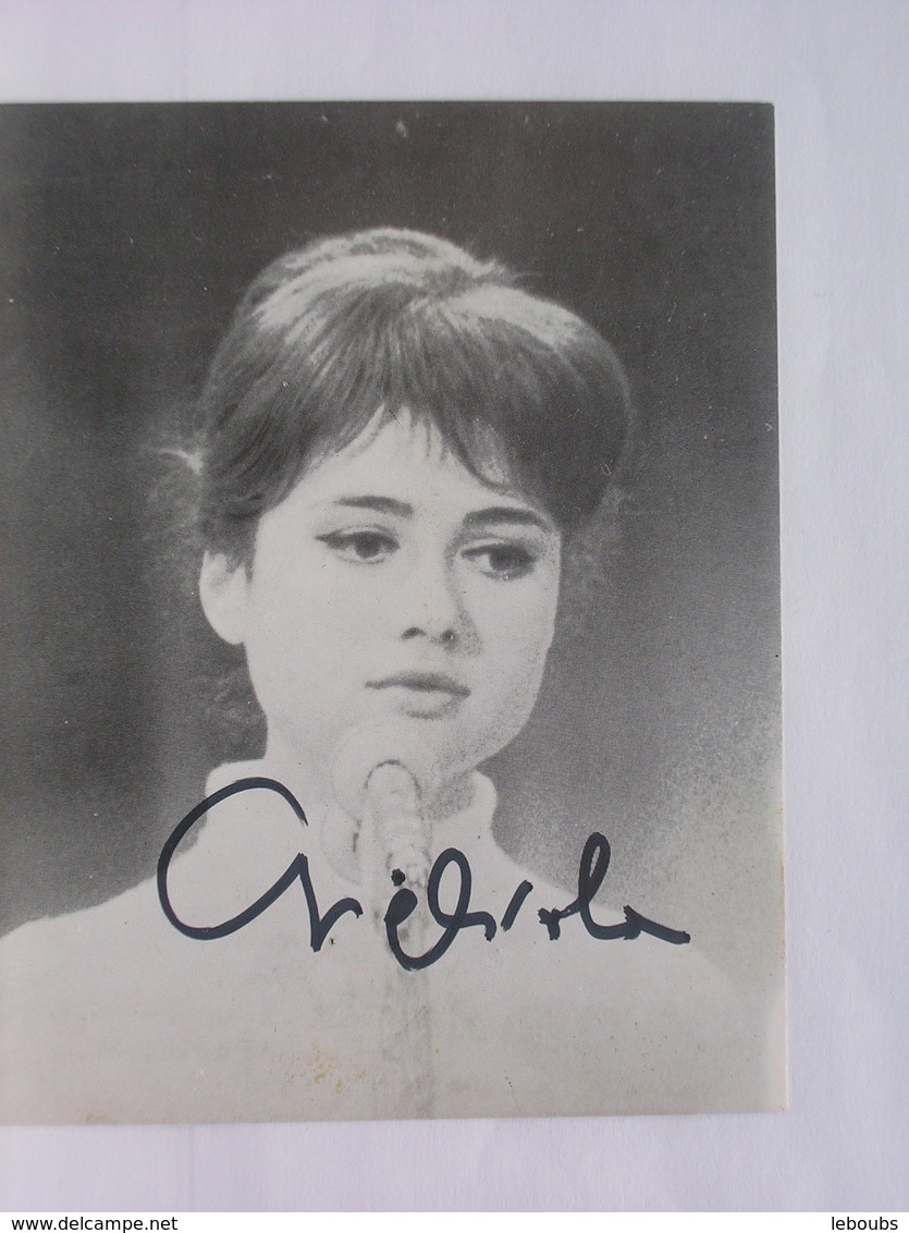 AUTOGRAPHE - DEDICACE - CARTE SIGNEE - GIGLIOLA CINQUETTI - Autres & Non Classés