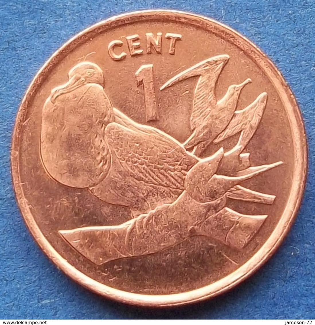KIRIBATI - 1 Cent 1992 "Christmas Island Frigate Bird" KM# 1 - Edelweiss Coins - Kiribati