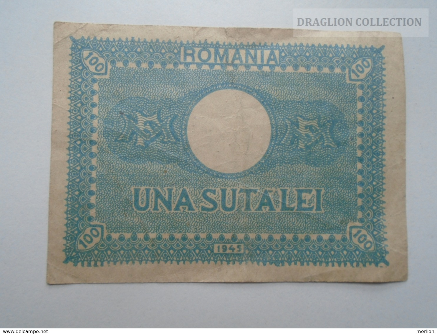 ZA168.33 Romania 100 Lei 1945 F - Roumanie