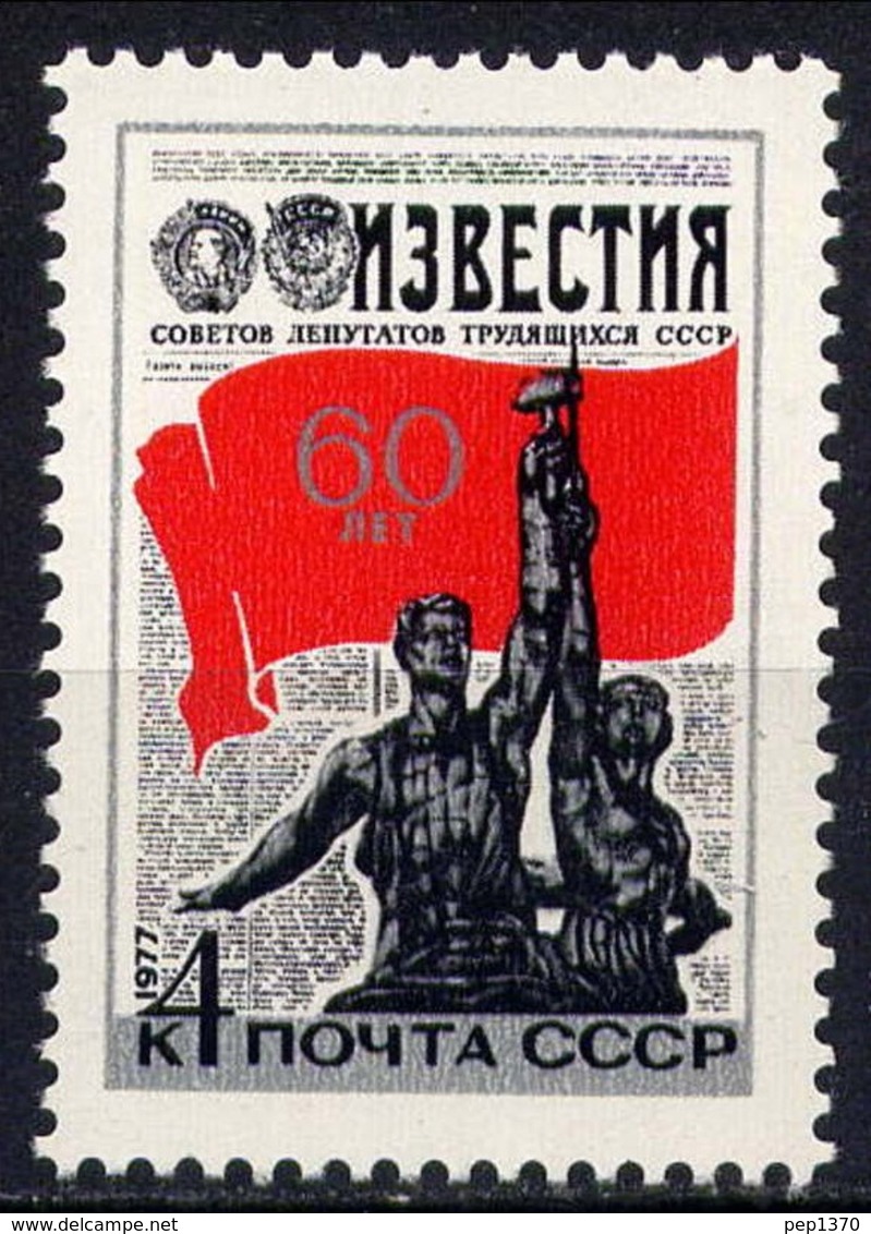 RUSIA 1977 - 60 ANIVERSARIO DEL DIARIO IZVESTIA - YVERT Nº 4346** - Neufs