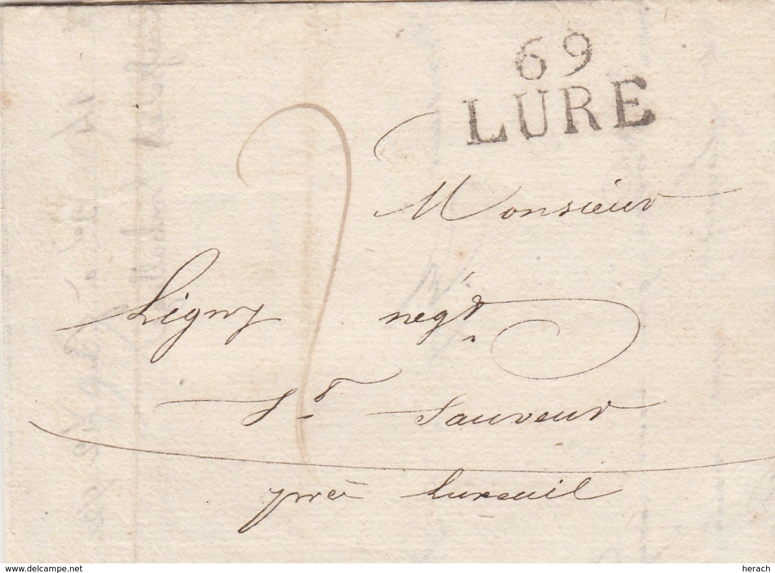 France Lettre De Lure 1827 - 1801-1848: Precursors XIX