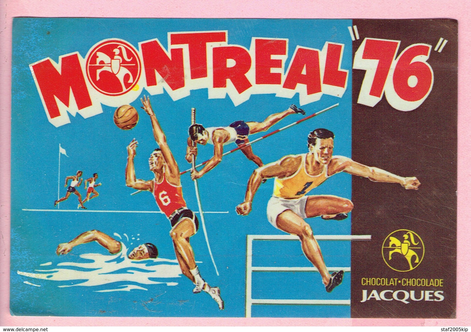 Sticker - MONTREAL 1976 - Chocolade JACQUES - Autocollants