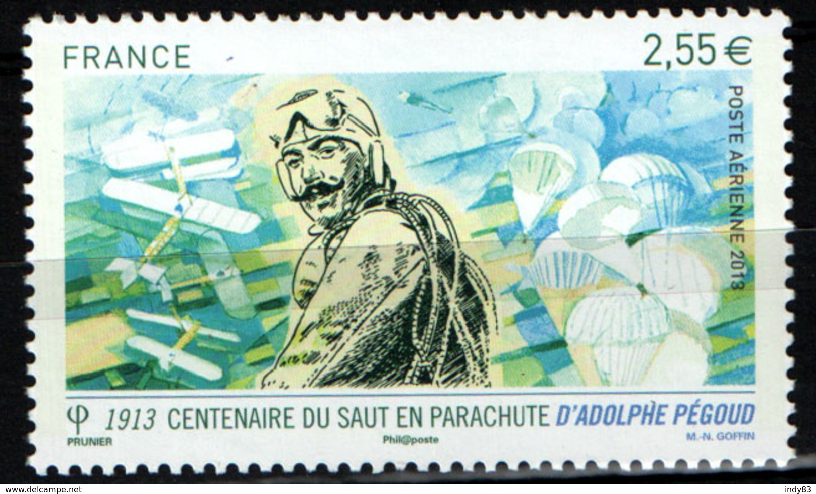 France PA76  Neuf ** Centen. Saut Parachute D'Adolphe Pégoud (2013) - 1960-.... Neufs