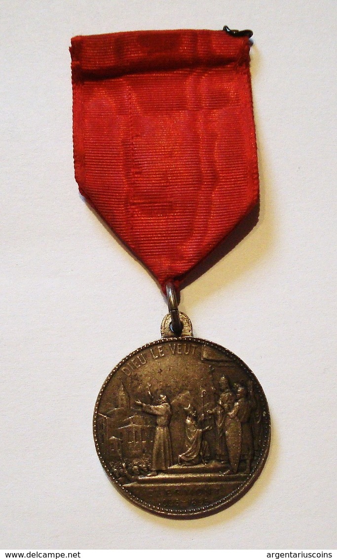 ANCIENNE MEDAILLE  CROISADE. CLERMONT 1095 - 1895, HUITIEME CENTENAIRE . - Autres & Non Classés