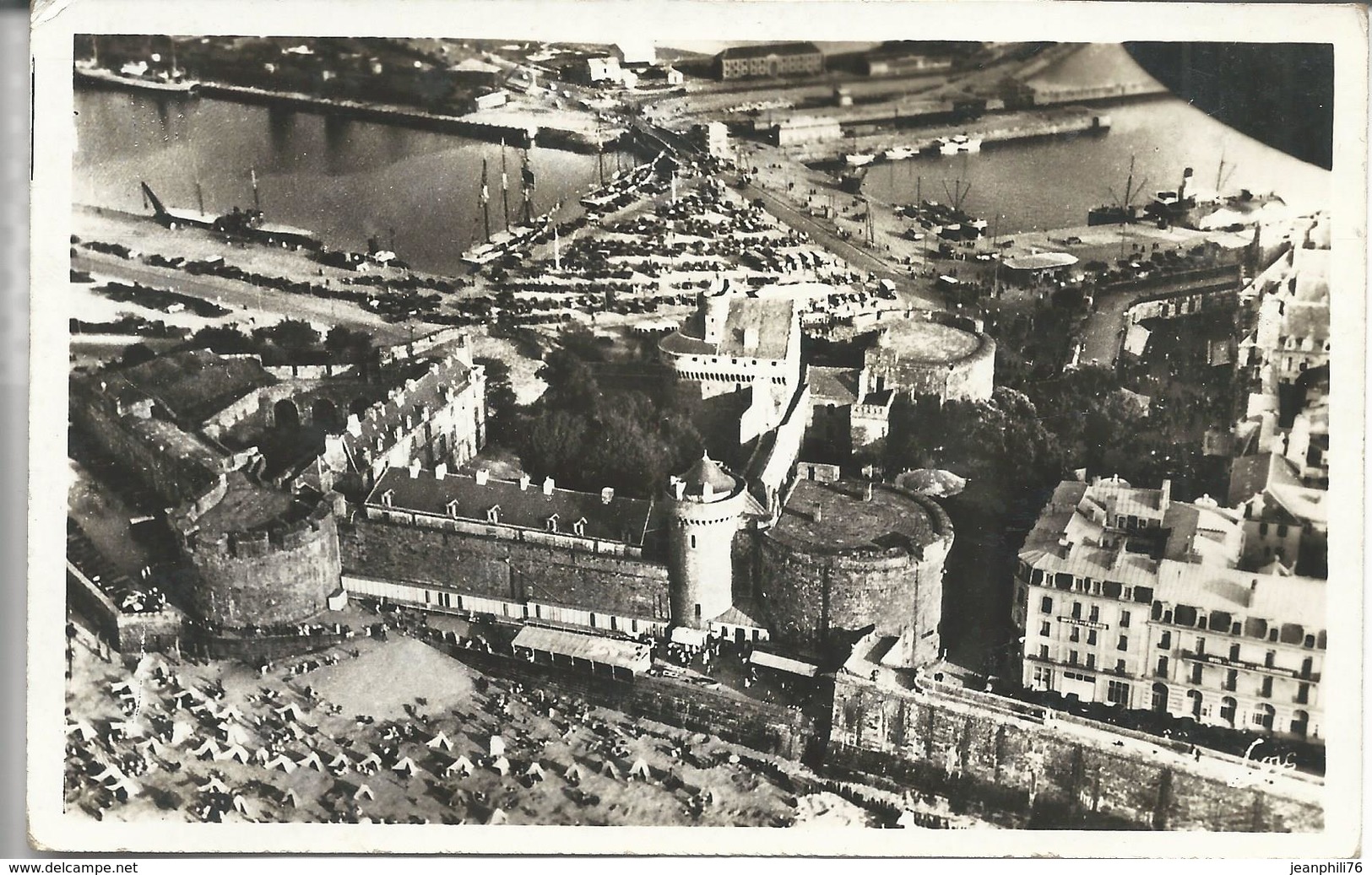 Carte Postale De Saint Malo Vers Officier Prisonnier Oflag IV D Elsterhorst - Guerre De 1939-45