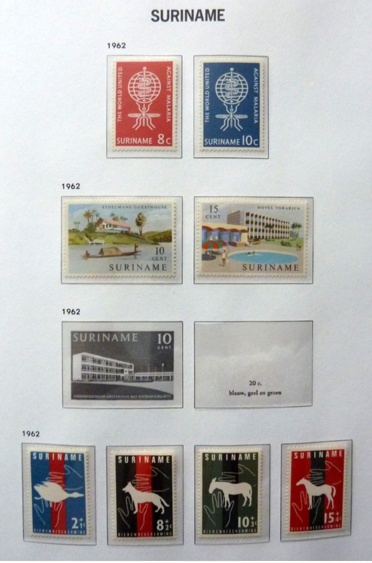 Suriname collection 1925-1975 in Davo Luxe with slipcase MNH/Postfris/Neuf sans charniere