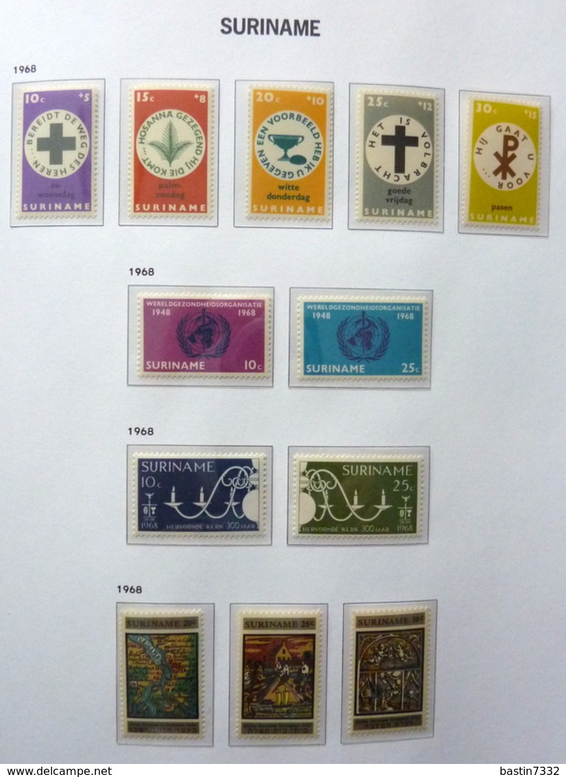 Suriname collection 1925-1975 in Davo Luxe with slipcase MNH/Postfris/Neuf sans charniere
