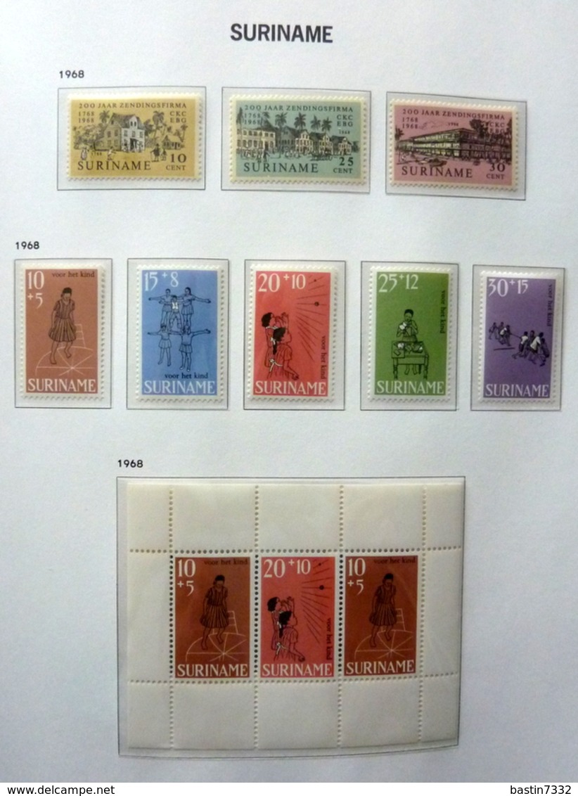 Suriname collection 1925-1975 in Davo Luxe with slipcase MNH/Postfris/Neuf sans charniere