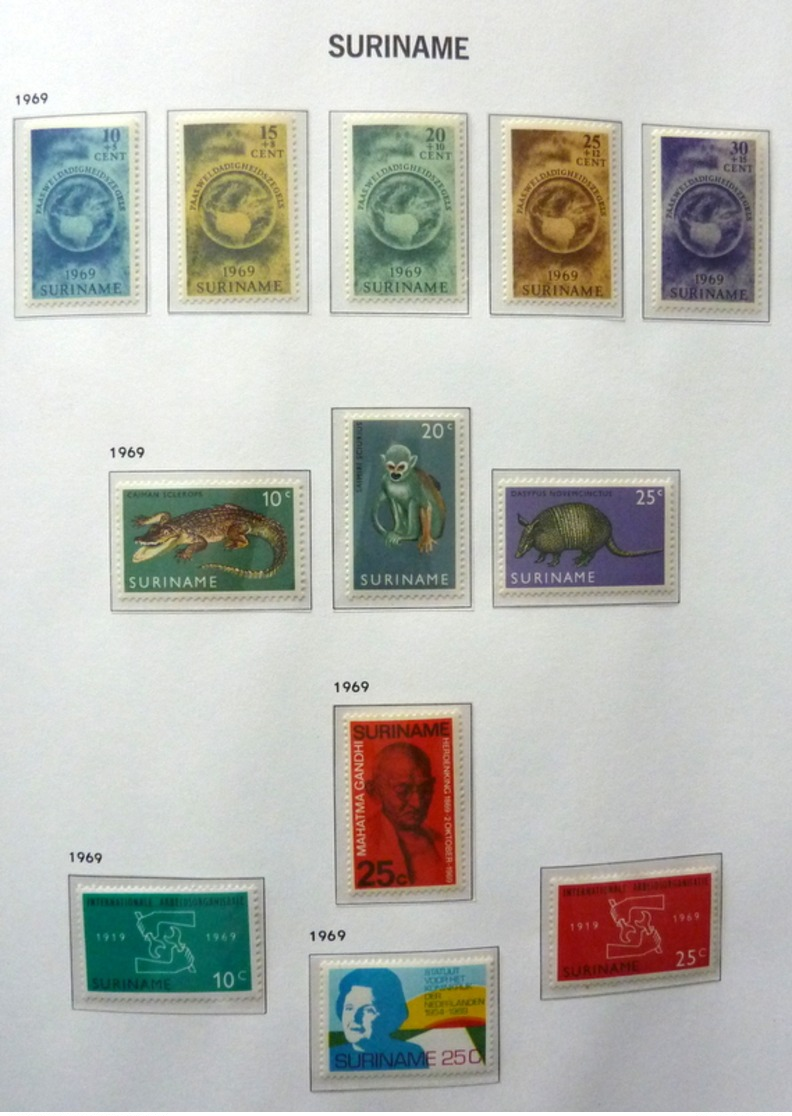 Suriname collection 1925-1975 in Davo Luxe with slipcase MNH/Postfris/Neuf sans charniere