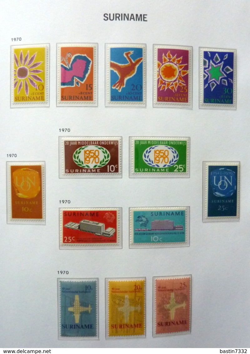 Suriname collection 1925-1975 in Davo Luxe with slipcase MNH/Postfris/Neuf sans charniere