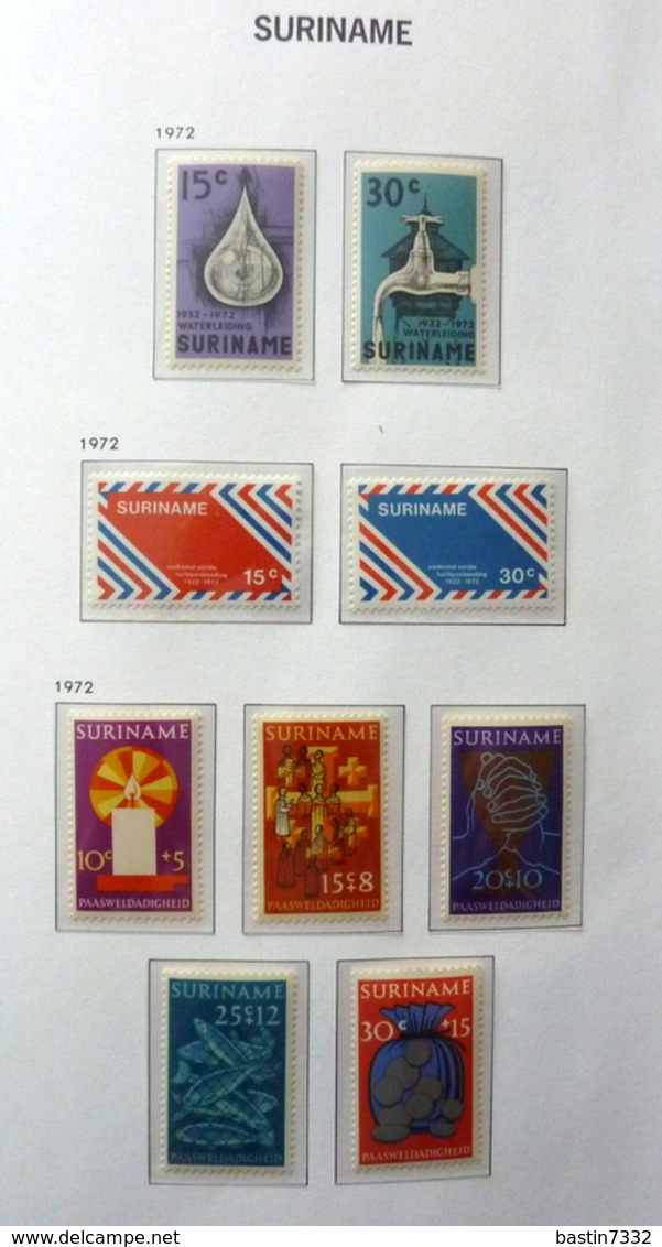 Suriname collection 1925-1975 in Davo Luxe with slipcase MNH/Postfris/Neuf sans charniere