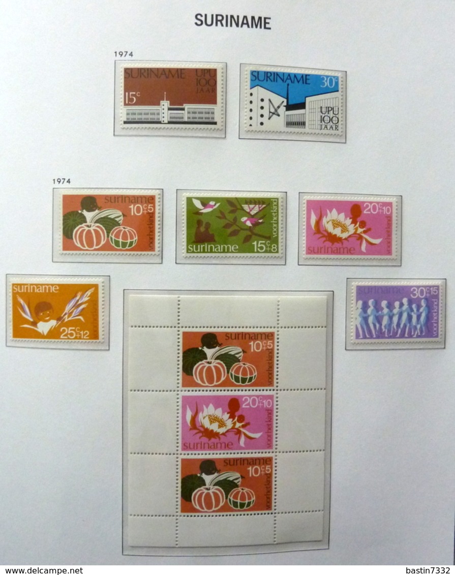 Suriname collection 1925-1975 in Davo Luxe with slipcase MNH/Postfris/Neuf sans charniere