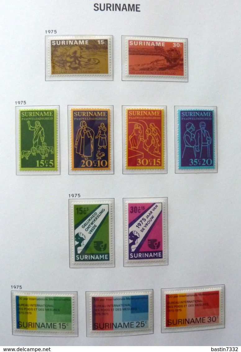 Suriname collection 1925-1975 in Davo Luxe with slipcase MNH/Postfris/Neuf sans charniere