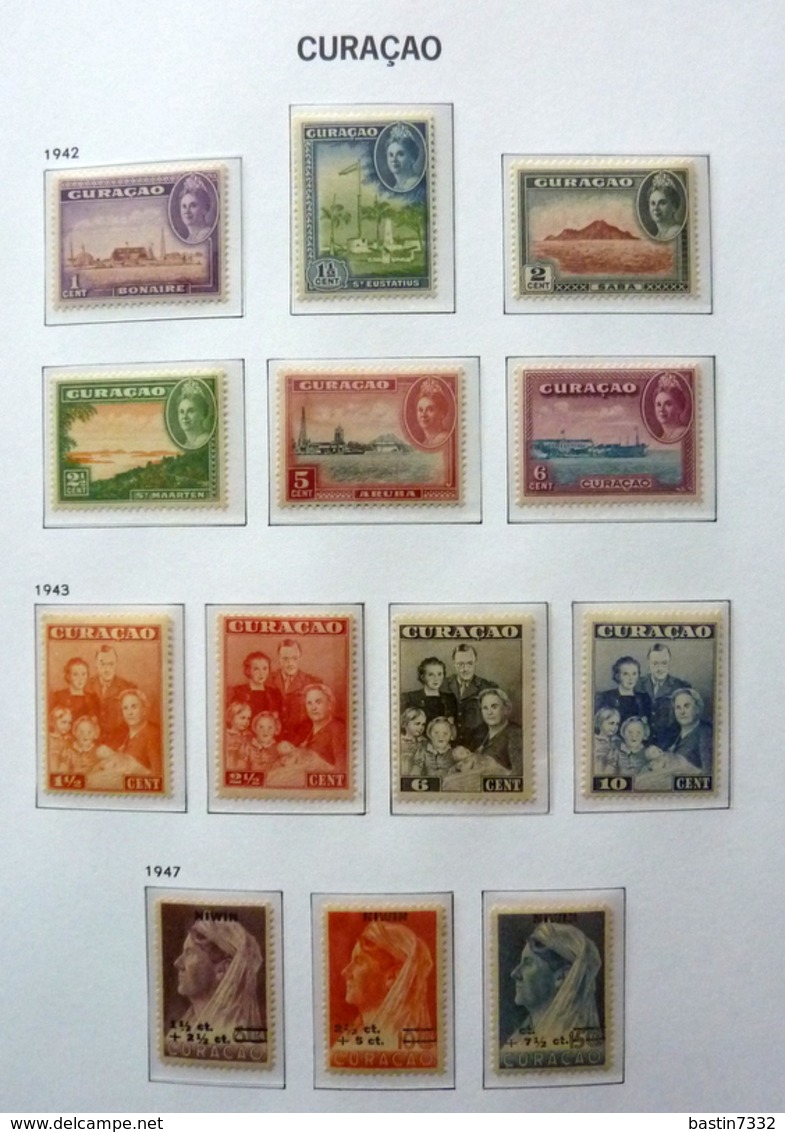 Curacao/Netherlands Antilles Collection 1938-1969 In Davo Luxe With Slipcase MNH/Postfris/Neuf Sans Charniere - Collections (with Albums)