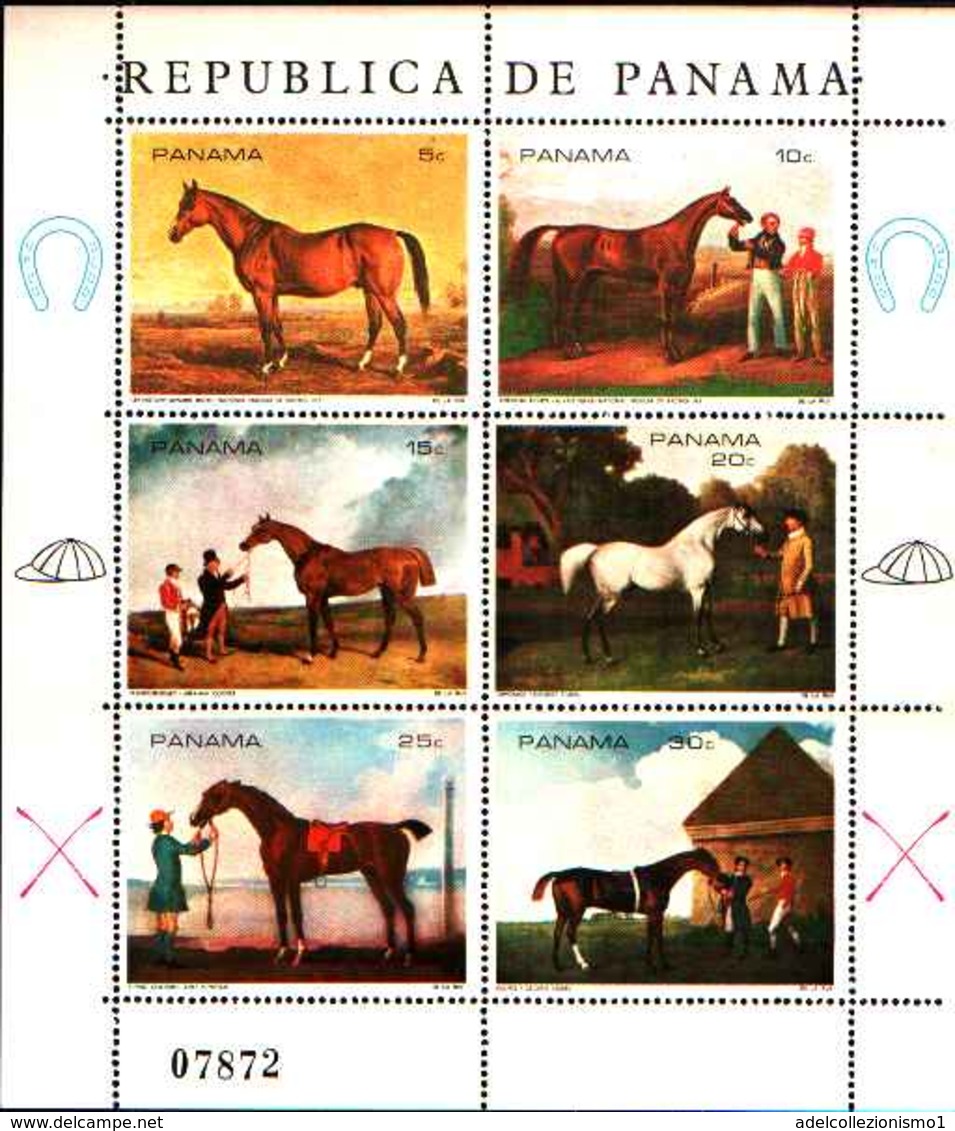 90453) PANAMA-QUADRI DI CAVALLI-IN FOGLIETTO-MNH**. - Panama