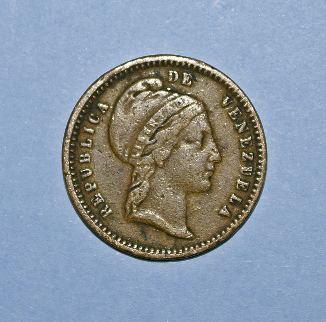 Republica De Venezuela 1/2 Cento 1852 - Venezuela