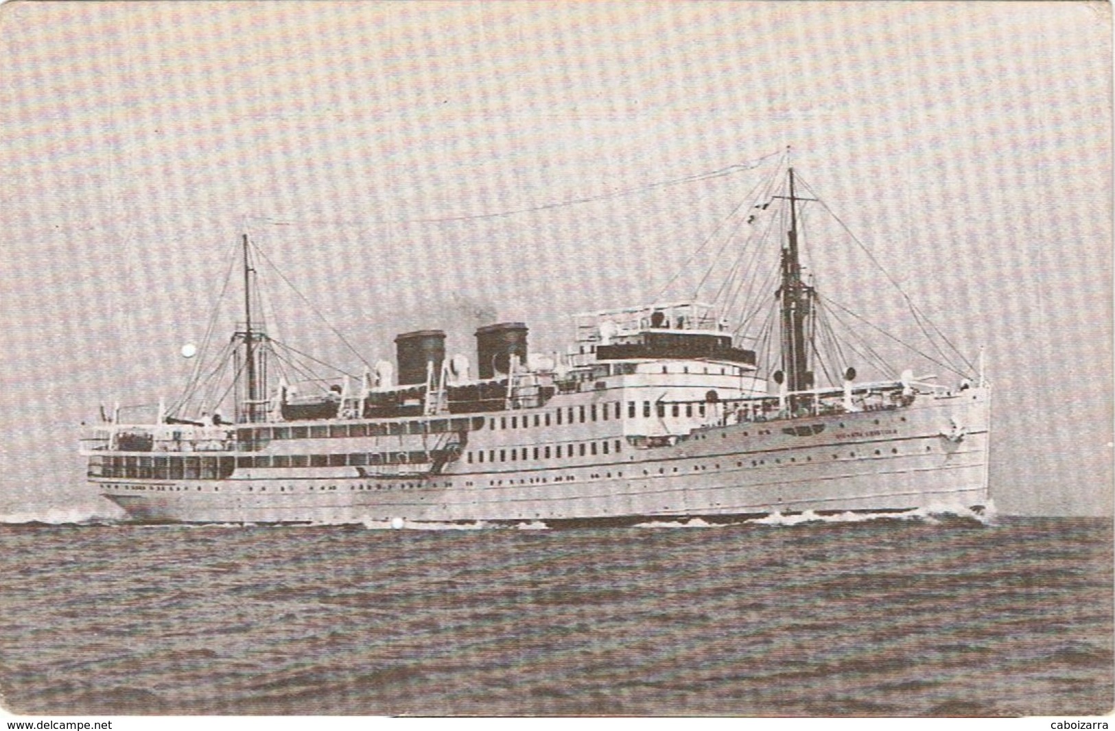 Passenger Ship Ferry Infanta Beatriz. Compañia Trasmediterranea. Official Postcard. - Dampfer