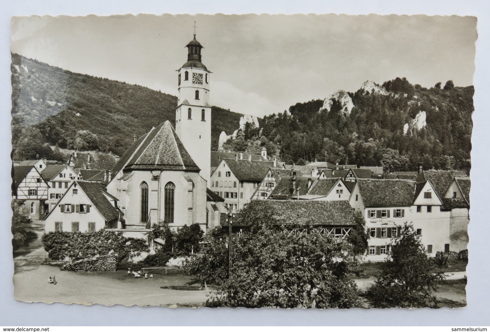 (10/8/33) Postkarte/AK "Blaubeuren" Bei Ulm A.D., Teilansicht Mit Der Evangelischen Stadtkirche - Blaubeuren