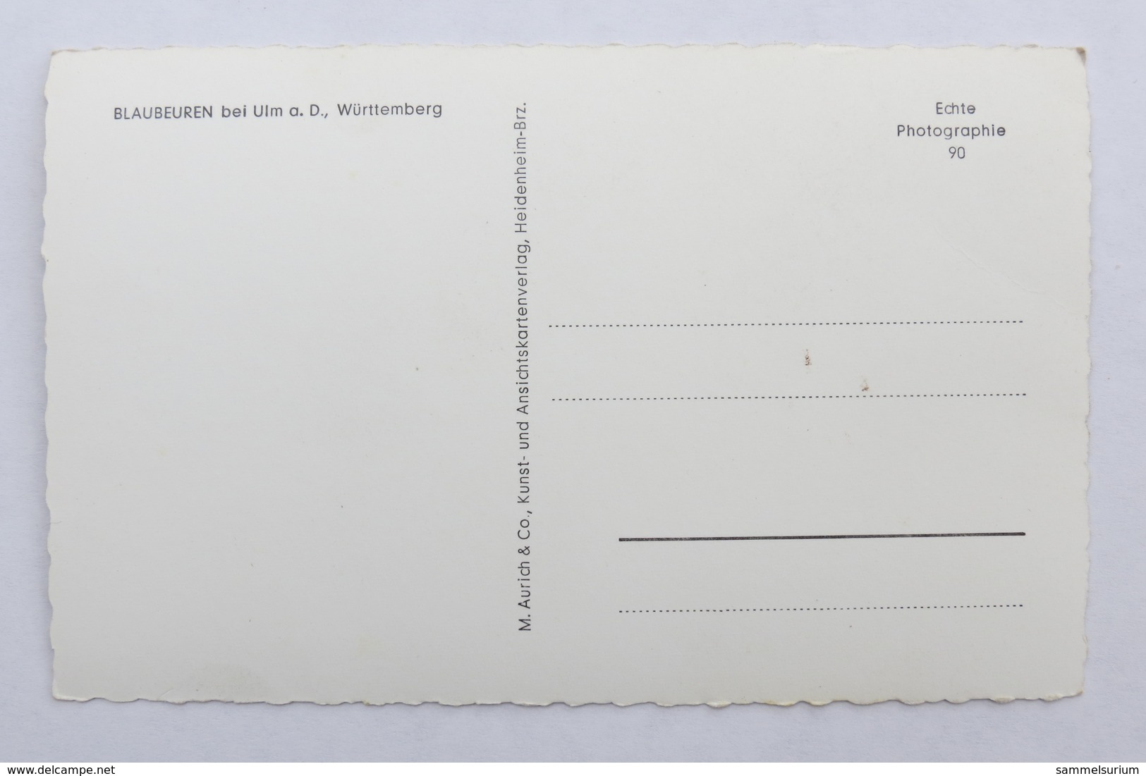 (10/8/33) Postkarte/AK "Blaubeuren" Bei Ulm A.D., Teilansicht Mit Der Evangelischen Stadtkirche - Blaubeuren