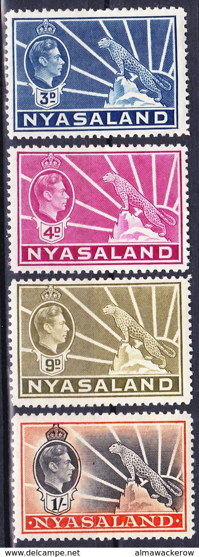 Nyasaland 1938 Lot 4 King George VI. Definitives MH *, I Sell My Collection! - Nyasaland (1907-1953)