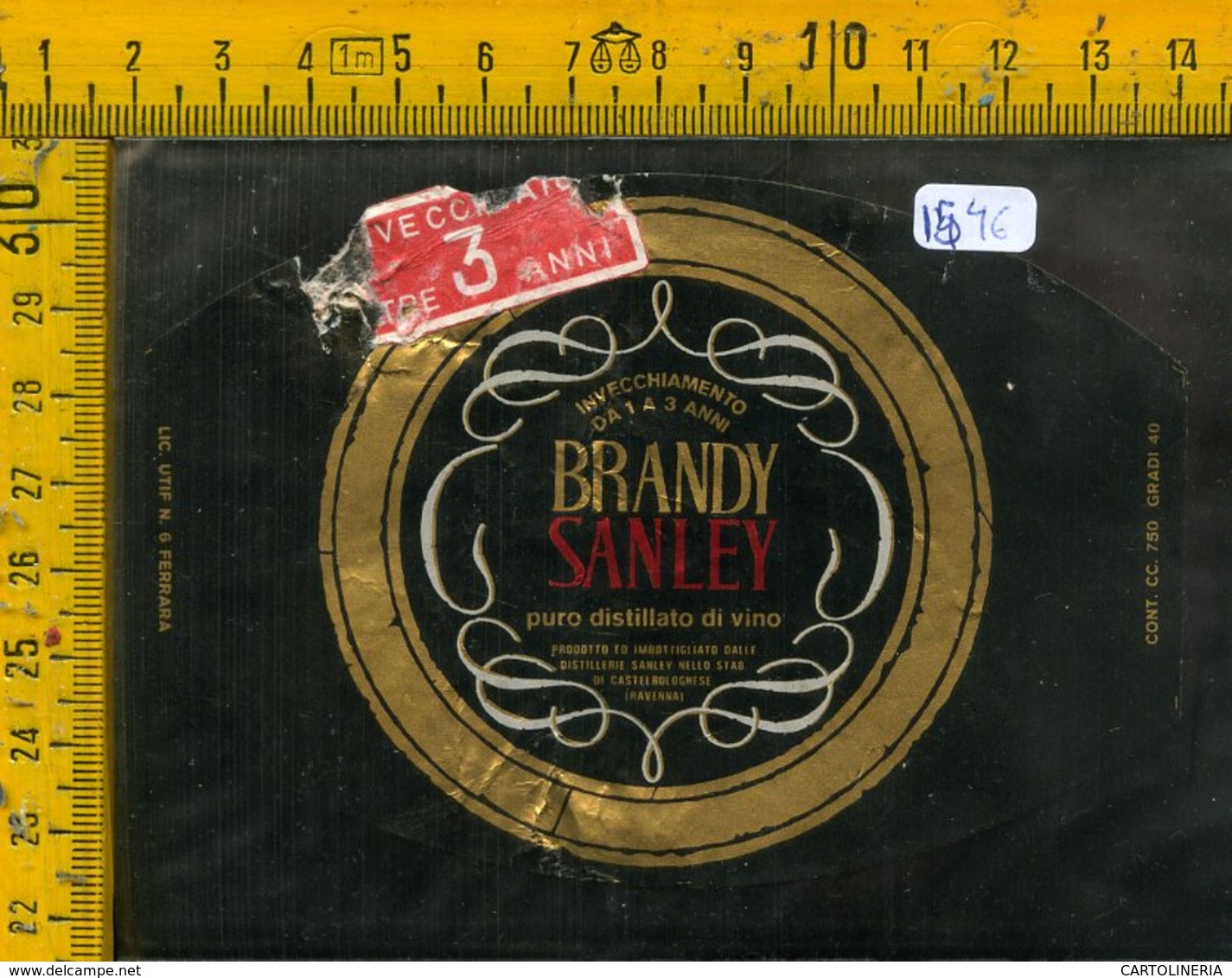 Etichetta Vino Liquore Brandy Sanley - Other & Unclassified