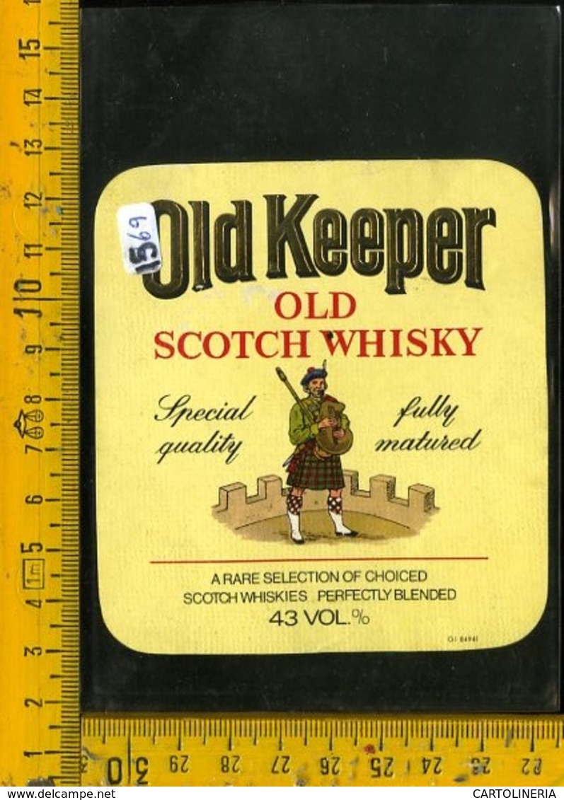 Etichetta Vino Liquore Scotch Whisky Old Keeper - Other & Unclassified